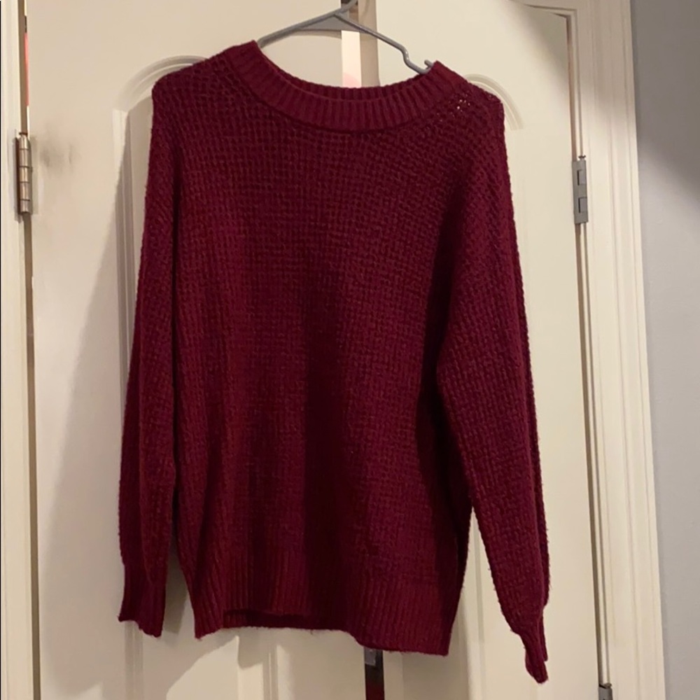 American Eagle Outfitters Burgundy Sweater XS